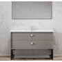 Boston Matte Dark Grey Wall Hung Vanity 1200 Cabinet Only